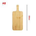 planche découper bois clair grain naturel fourchette couteau classique service pizza steak collation