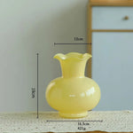 vase verre opaque moderne fleurs artificielles décoration table salon maison