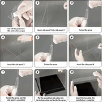 présentoir acrylique transparent moderne clips boîte protection collection organisateur stockage figurines jouets