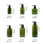 flacon pompe distributeur savon liquide mains transparent rectangulaire moderne minimaliste salle bain