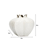 vases décoratifs modernes blanc doré rouge texture martelée élégants coquettes