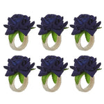 boucle serviette rose blanche rouge bleu fleurs artificielles tissu classique adhésif mariage valentin