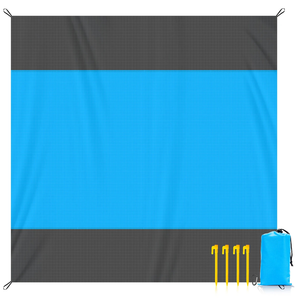 serviette plage bleue moderne sac rangement imperméable grande taille portable
