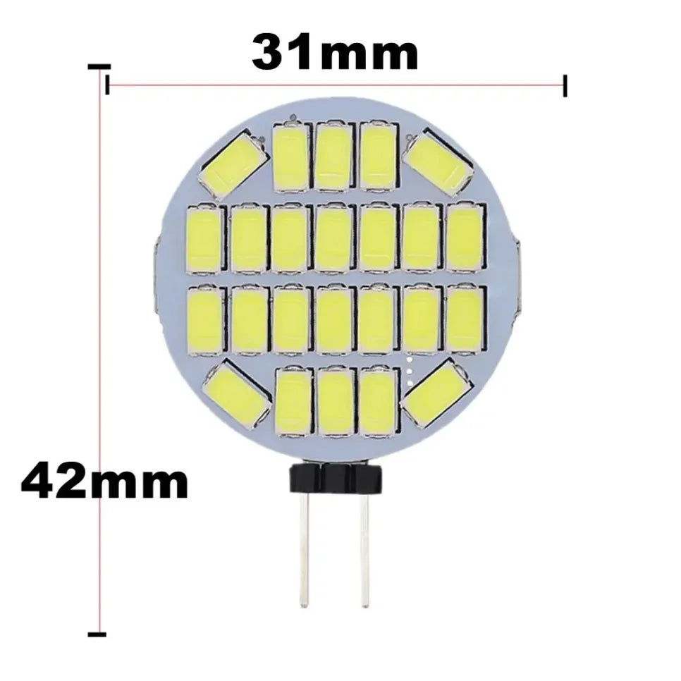 Ampoule LED G4 5W 3000K 4000K 6500K 30000h carrés blancs fond gris moderne
