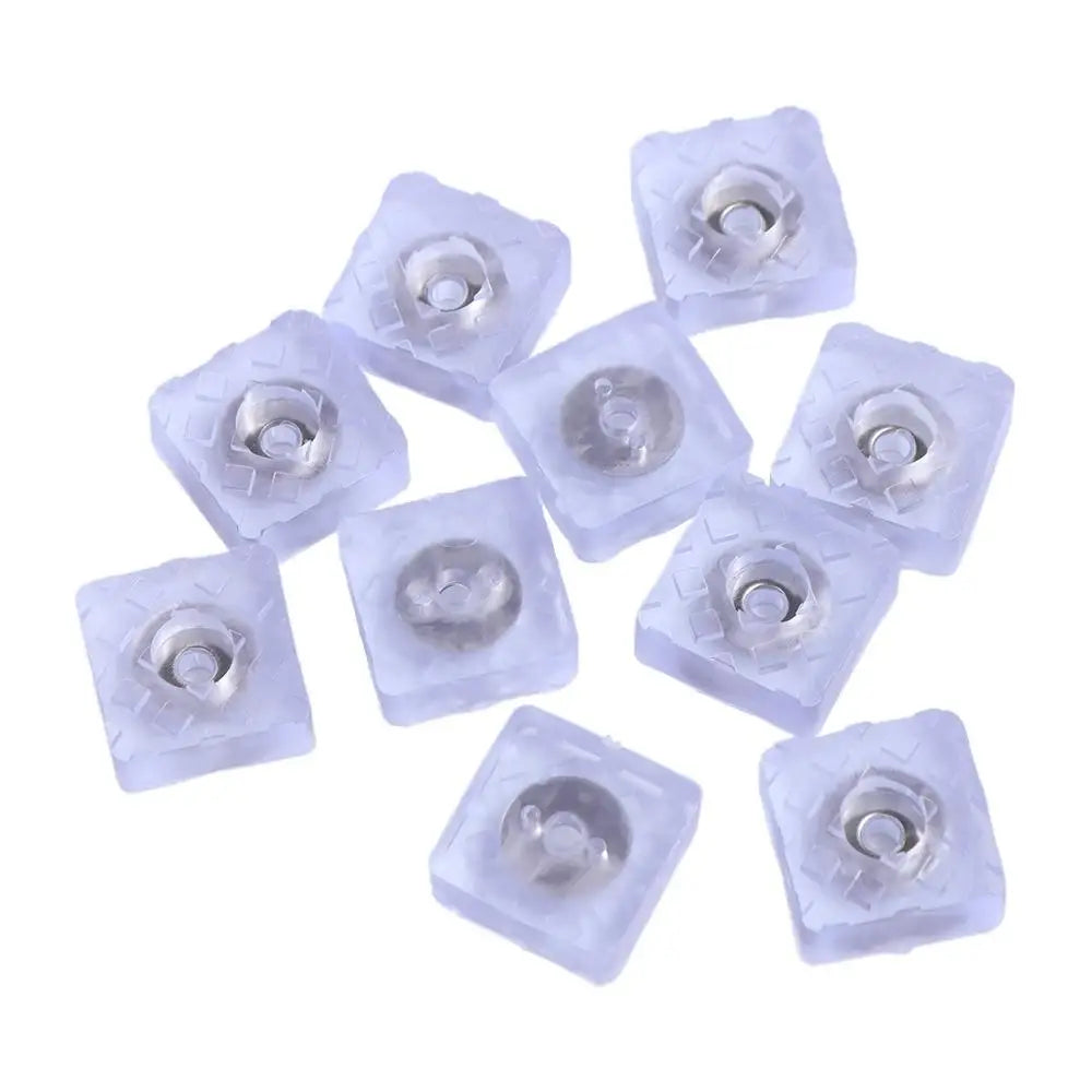 boutons modernes violet géométriques semi transparents 18mm 22mm 25mm 30mm