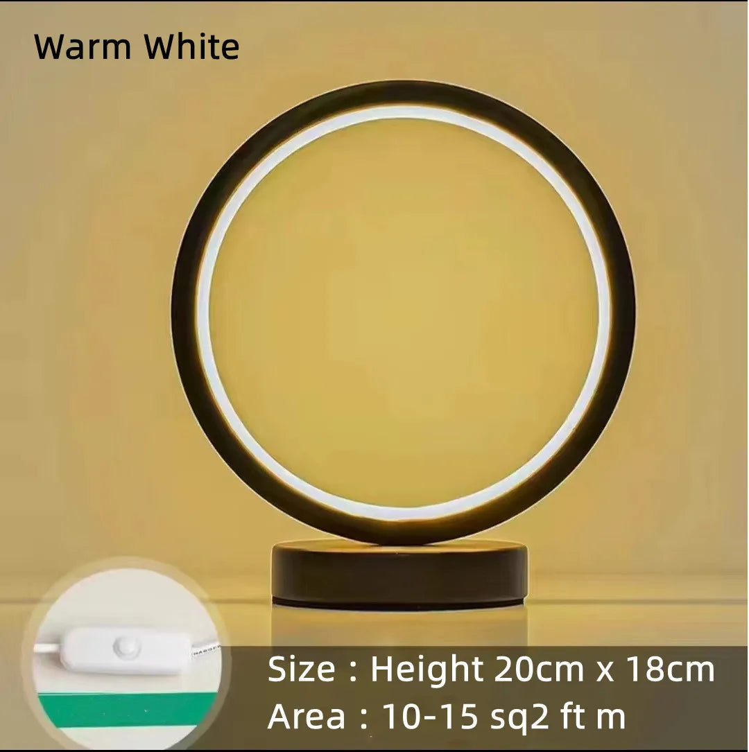 lampe table led blanc moderne minimaliste 17cm 10cm adhésif câble usb certifiée ccc cqc