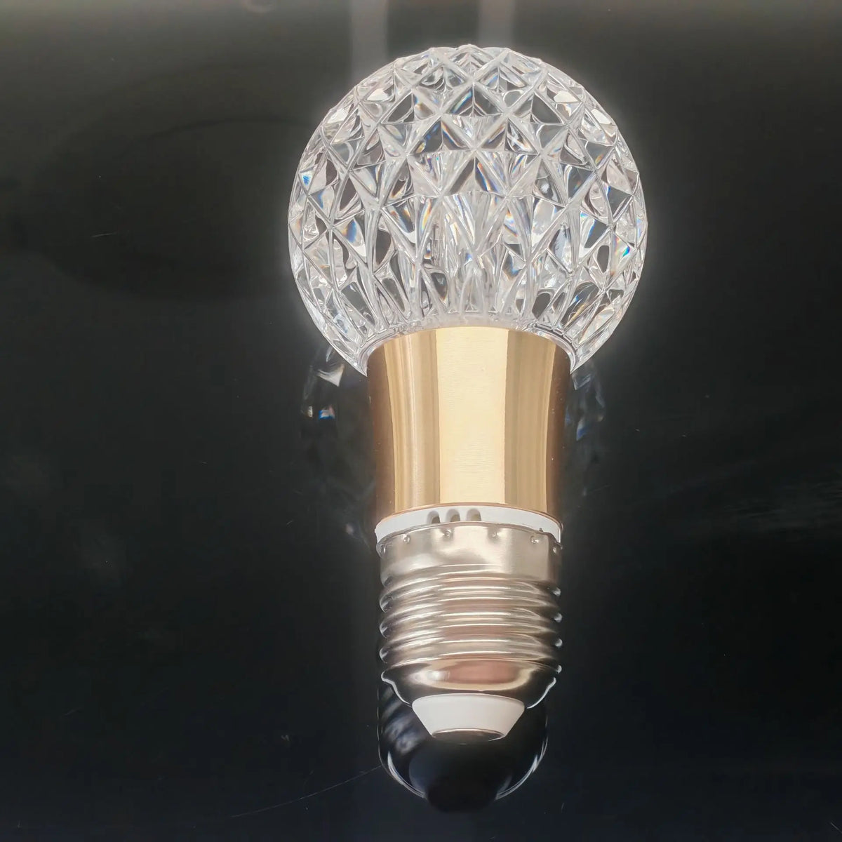 ampoule led e27 transparente dorée texture diamantée moderne 50000 heures 2700k 6500k 500 999