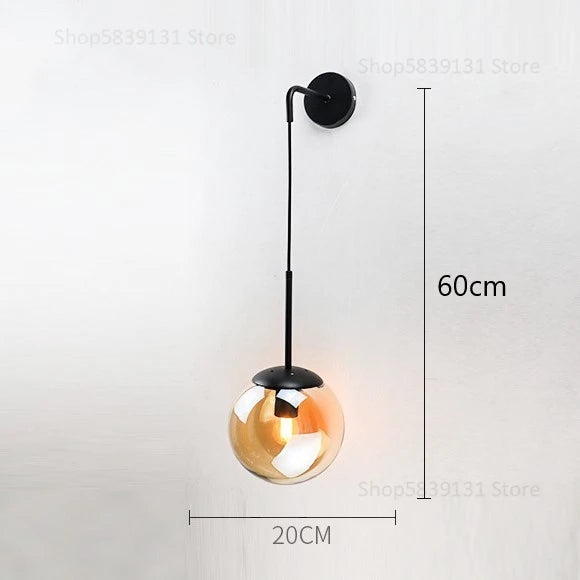 lampe murale moderne or transparent fixée mur ampoule led 220v 249lm 3ans garantie