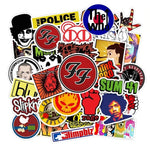 sticker rock punk musicien adhésif étanche divers artistes groupe brillant multicolore