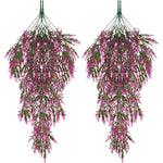 guirlande suspendue fleurs artificielles violet vert jaune moderne décorative extérieure exposition festive prénuptiale mariage