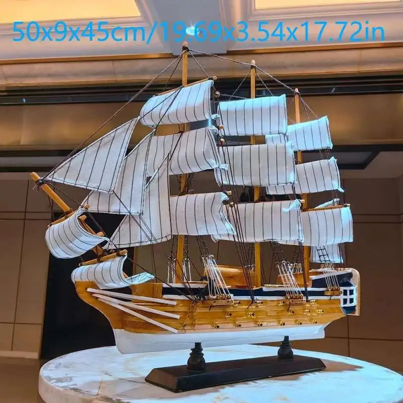 décoration bateau voile bois naturel blanc bleu marine classique cadeau entreprise maison