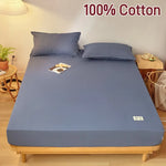 drap housse coton gris uni moderne bande élastique lit simple double grand