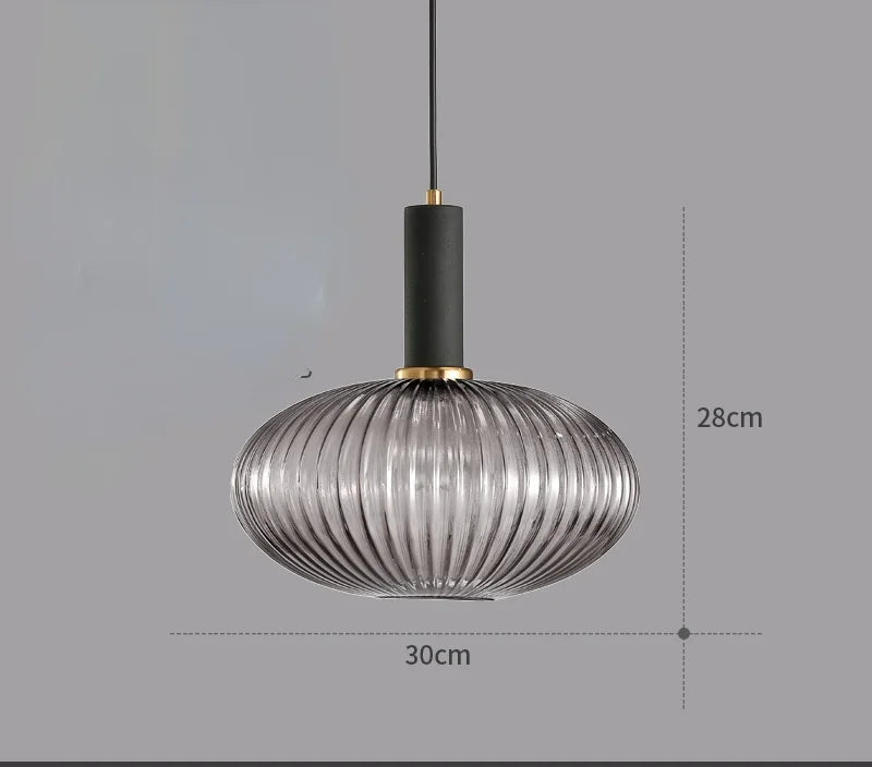 suspension lumineuse moderne vert rayures opacité câble noir chambre salon étude principal