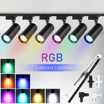 spot lumineux led rvb moderne noir toucher rail 220v flux lumineux variable certifié rohs