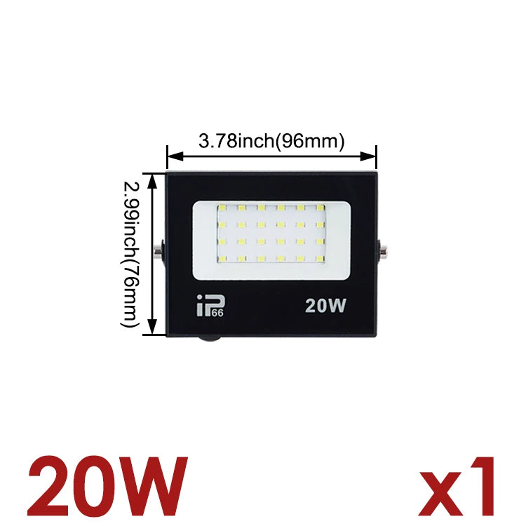 projecteur led moderne 220v ip66 blanc mat extérieur mur câble alimentation aluminium
