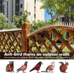 anti oiseaux pointes coniques protection jardin blanc noir moderneextérieur sécurité avifaune