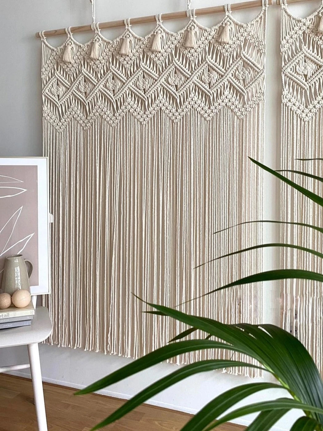 Vue rapprochée du motif Paisley sur la tapisserie