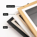 cadre photo bois moderne transparent adhésif a3 a4 8.5x11inch blanc noir instructions