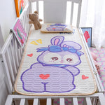 tapis sol enfant dessins animés bleu vert rose opacité cartoon antiacariens