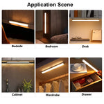 lampe led veilleuse détecteur mouvement rechargeable blancs froid chaud 10 20 30 50cm moderne