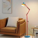 lampe décorative industrielle moderne bras articulé led rouge jaune bleu