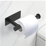 porte rouleau papier toilette noir or argent adhésif moderne salle bain inoxydable matériau