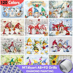Kit peinture diamant Père Noël 120 couleurs pour décoration Noël