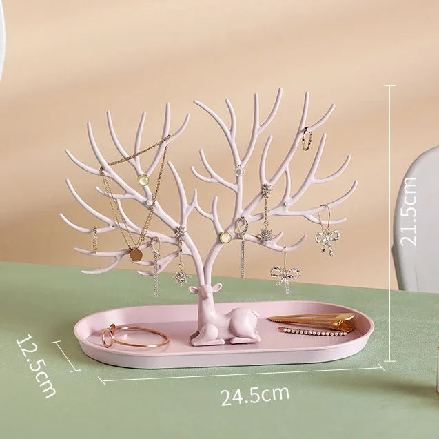 support bijoux arbre branches naturelles clips boucles oreilles bracelets colliers pendentifs montres moderne minimaliste