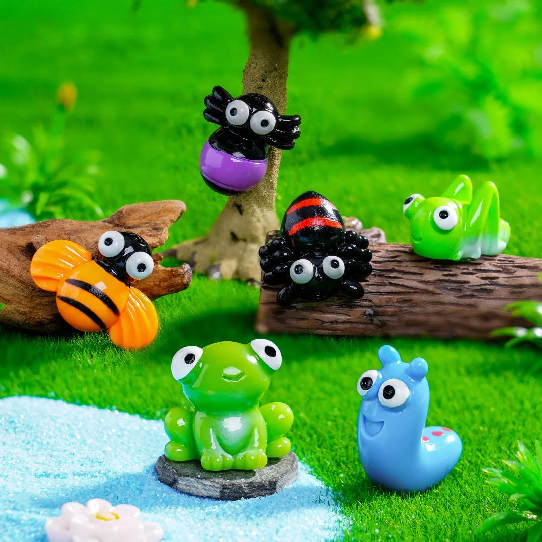 figurines animaux résine escargot coccinelle ver abeille papillon simple cartoon micropaysage décoration jardin ornementalité