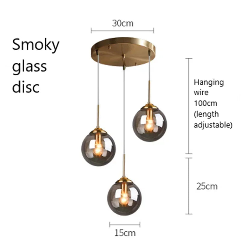 suspension lumineuse transparente moderne ampoule brillante câble noir minimaliste chambre salon étude