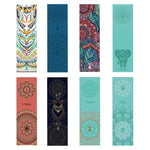 tapis yoga bleu rouge vert mandala motifs floraux rapide séchage moderne ethnique 100cm 30cm