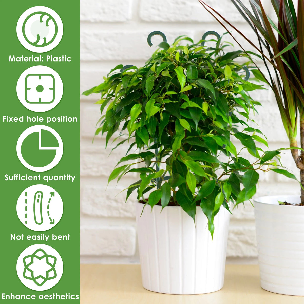 treillis support plantes grimpantes vert foncé structure grille 12 pièces pots fleurs décoration jardin