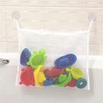 Sac rangement bain maille fine blanc succion moderne jouets bain shampooing savon brosse