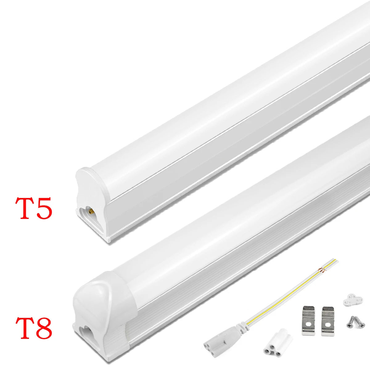 tube led blanc moderne 30w autonome aluminium connecteurs 290mm 310mm