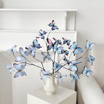 décoration intérieure branche artificielle papillons bleu violet branches naturelles maison mariage anniversaire