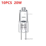 ampoules halogènes transparentes opalescentes base g4 coniques dimmables 2800k 10w 20w 10pcs 50pcs 100pcs