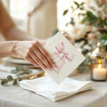 serviettes table mariage blanc rose pâle arc text bienvenue sophia shower papier classique festif