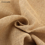 tissu jute naturel rustique 50x160cm résistance abrasion biodegradable champetre texture grossiere