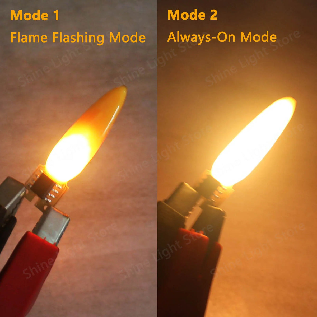 lampe led flash orange moderne adhésif 3v 1800k décoration anniversaire camping restaurant
