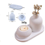 vase silicone bougie blanc rayures moderne arrangement table tổ chứcFLOW (Only the valid 14