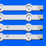 bandes rétroéclairage led blanc modernes connecteurs téléviseur accessoire technologie fixations électriques pack multiple télévisions