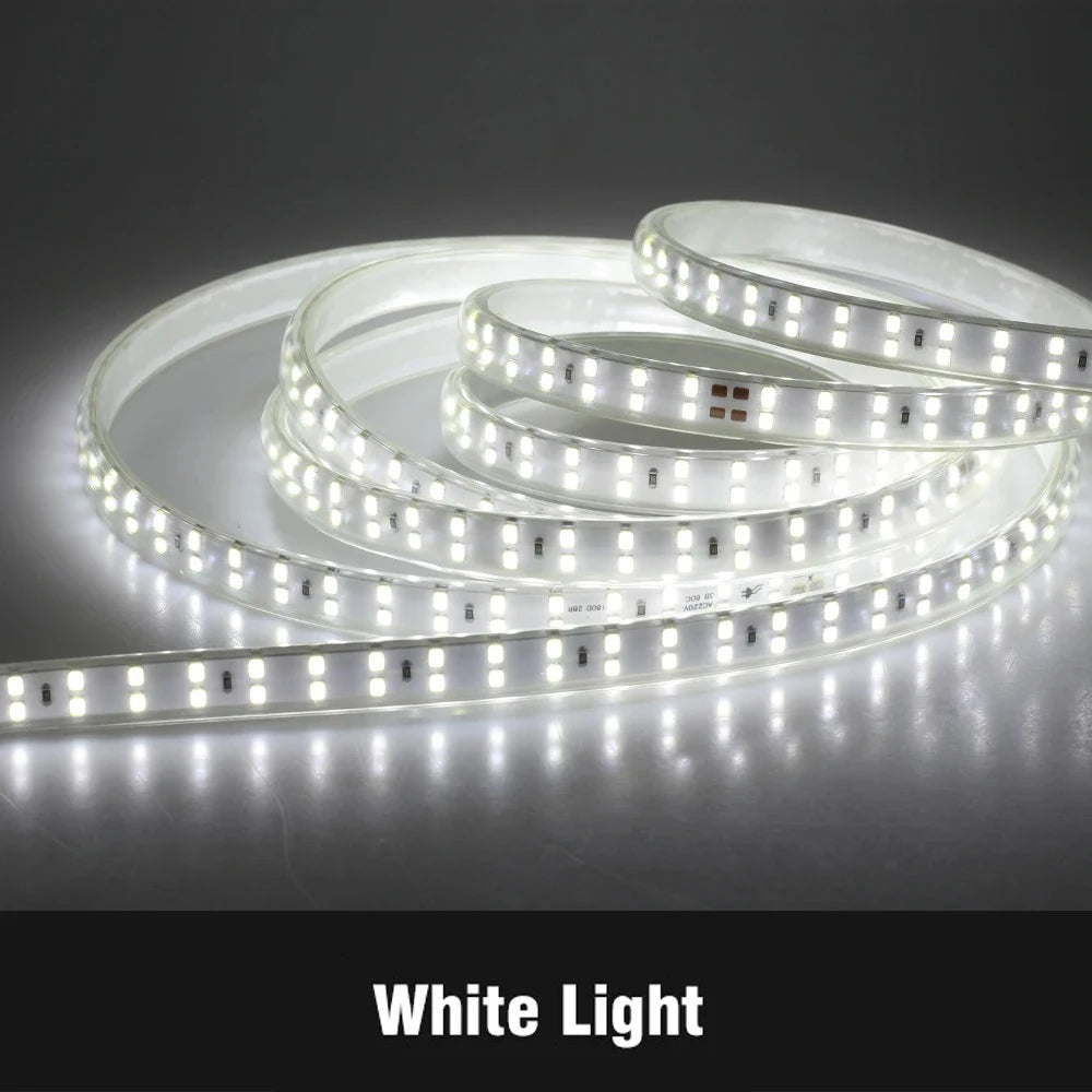 ruban led flexible 120 led blanc moderne 3000k 6000k étanche clips