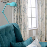 rideau fleur stylisé beige bleu clair classique 100cm 250cm 200cm 250cm 300cm 250cm 400cm