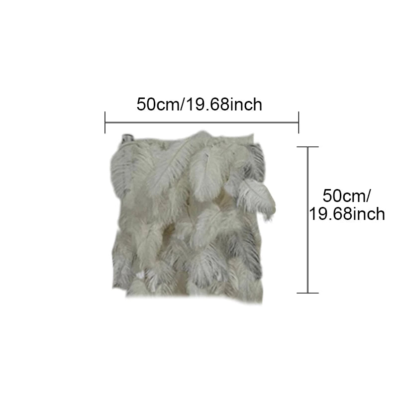 décoration murale rideau plumes blanc naturel rustique anniversaire mariage baby showerextérieur