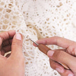 nappes table dentelle crochet blanches motifs floraux vintage champêtre translucent decoration