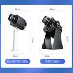 projecteur led effet eau coloré moderne bleu vert jaune rose 2000lm ip67 100w 75w