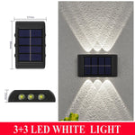 lampes murales solaires led modernes ip66 imperméablesextérieur minimalistes