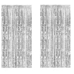 rideau paillettes bleu clair festif décoration anniversaire mariage événement opacité 3.28ft 6.58ft 2paquets