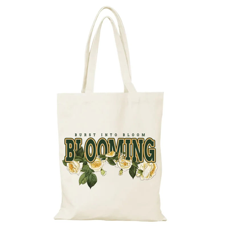 sac main sac bandoulière toile fleurs décontracté sac provisions plage