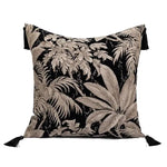 taies d'oreiller imprimées léopard noires respectueuses environnement adhésives modernes maison qualité polyester coton